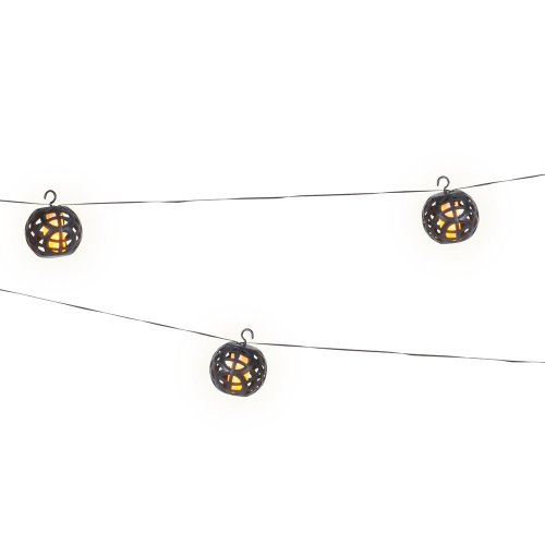 Solárne plastové párty osvetlenie s efektom ohňa a plameňa d.7.5cm l.175cm h.8.5cm