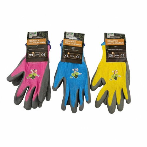 Rukavice detské do záhrady ,,6,, mix farba