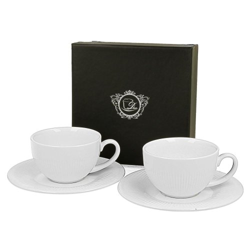 Šálkas podšálkou s/2 espresso biely porcelán rafael