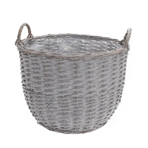 Obal prútie sivý s ušami 36x36x30/37cm hd-a380/m