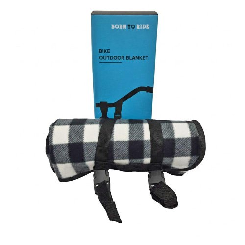 Vonkajšia deka s upevňovacími sponami na bicykel,120x135cm, polyester