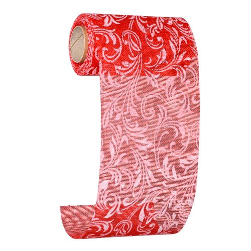 Juta 12cmx5y/4,57 red/white