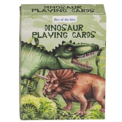 Hracie karty, dinosaurus, cca 5,7 x 8,7 cm,