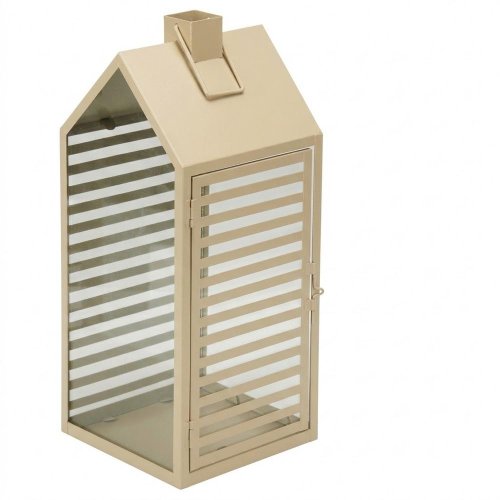 Lampáš dom béžový kov veľký nb1251540