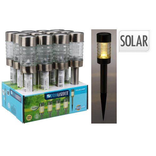 Solárne svetlo zápich nerez pr.6x26cm ww