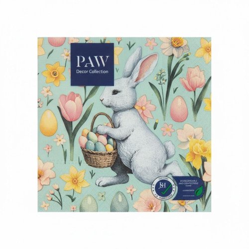 Sdl149100 servítky 33x33 cm/20ks/3vrst. bunny joy pattern