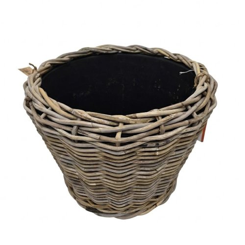 484fl/s kôš kubu ratan/plast. vklad sivý pr.43/33cm