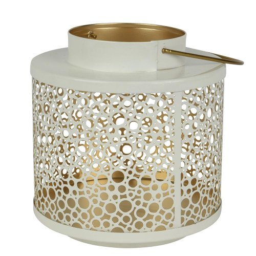 Lampáš kov biel/zlatý pr.19/11/ v20cm