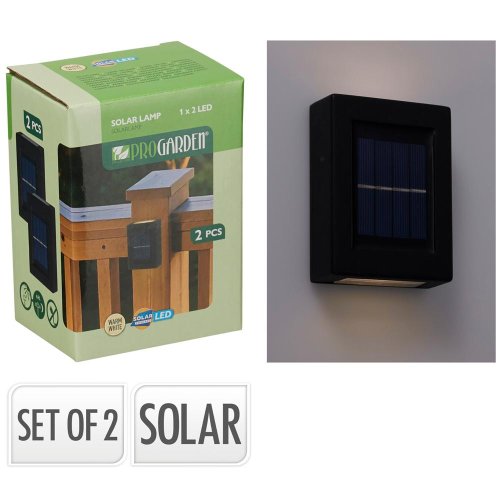 Solárne svetlo nástenné s/2