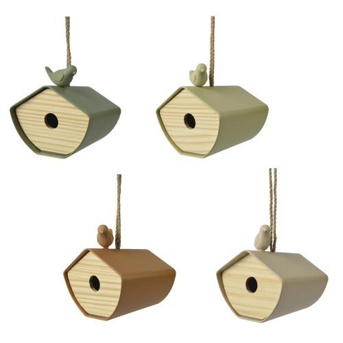 Kŕmidlo pre vtáky z bambusových pre vtáky, 4ass l.16.1cm w.14.5cm h.12cm