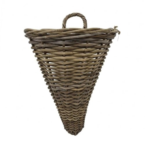 Kôš záves kubu ratan sivý pr.35/30x42cm