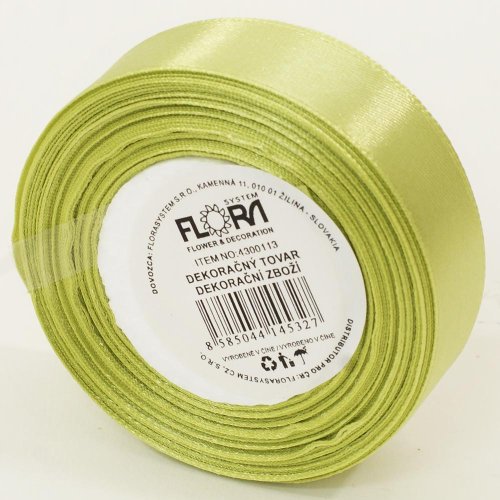 Saten stuha 20mm/15m zelená bl. farba 109