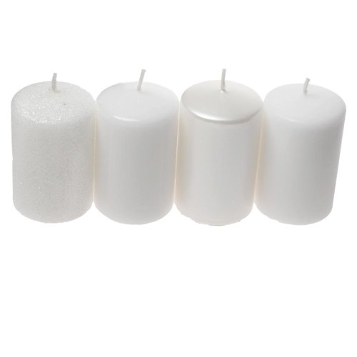 Valec 4-pack mix biely - Veľkonočné ozdoby