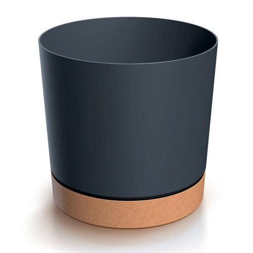 Dpod300 kvetináč tubo pm  antracit 29,2xv28,3cm