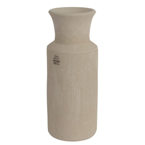 Váza terakotová matná piesok d.12cm h.30cm - Jesenné dekorácie