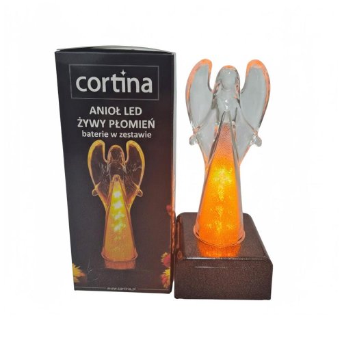 Svet.led anjel plameň/1/25/wzp-bat