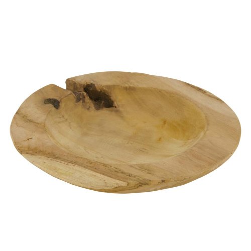 Okrúhla misa z teakového dreva 28x28x4cm