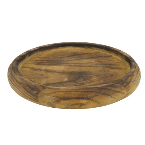 Okrúhly tanier teak 28x28x4cm