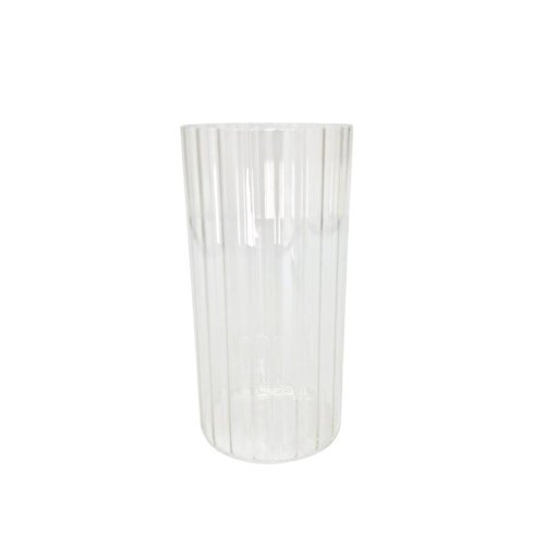 Váza valec vrúb. sklo pr.10/v20cm