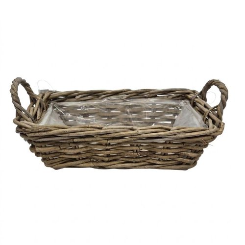 Hrantík kubu ratan klasik sivý 37x22/v12cm