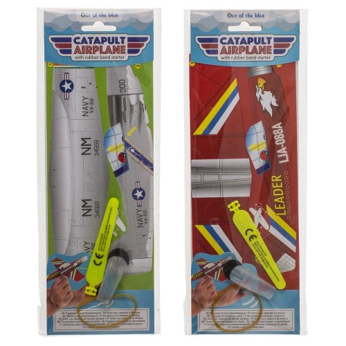 Lietadlo so štartérom z gumičky, 20cm