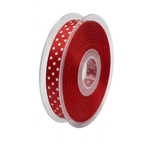 Stuha červená 1cm/20m 2140p 08