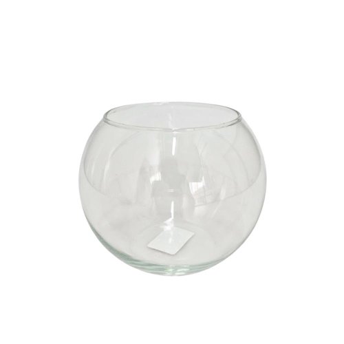 Váza guľa sklo pr.16/v12,5cm