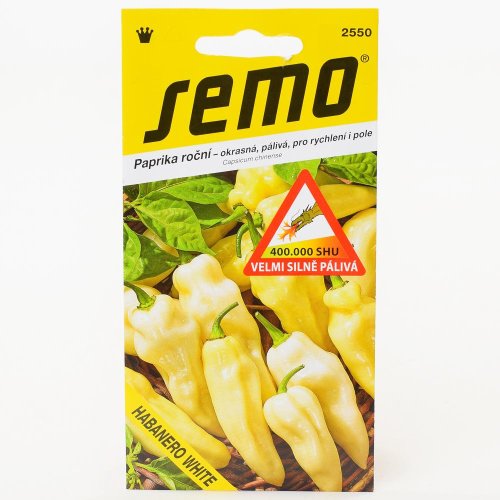 Paprika ročná habanero white - veľmi silno štipľavá 15s