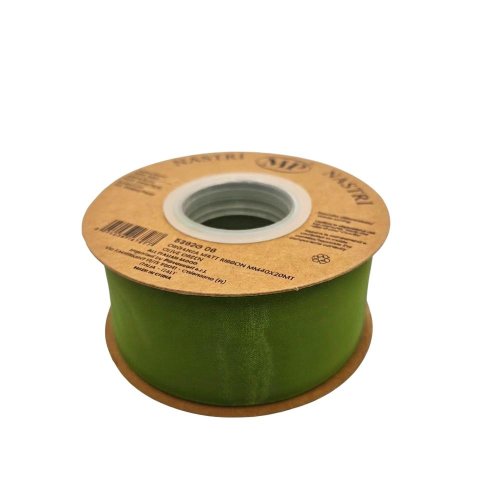 Stuha organza 4cm/20m oliva 5392g 06