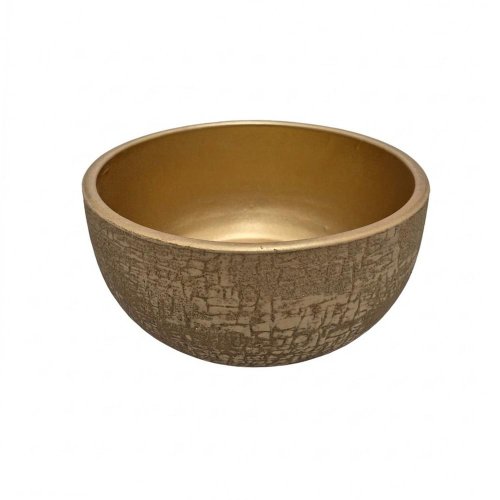 Misa hnedo-zlatá popraskaná 28xv13cm