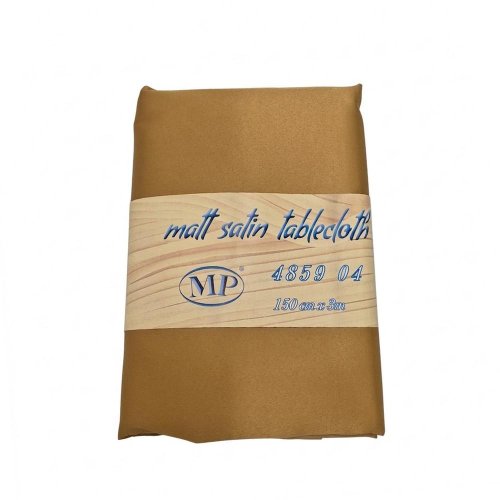 Obrus satén 150cm/3m zlatý krém 4859 04