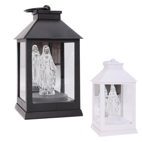 Led lucerna mária biela,čierna la1+bat