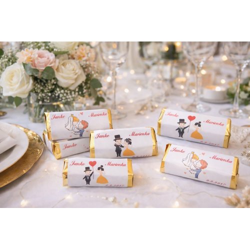 Svadobná čokoládka Rumba pre hostí