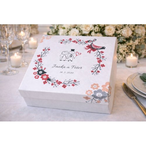 Svadobná krabička na výslužky