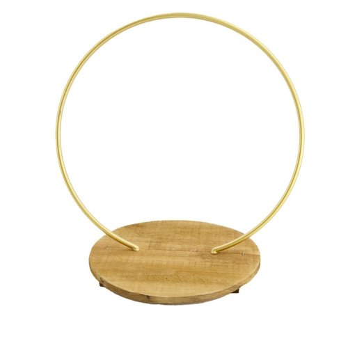 Ring na stojane kov 37,5x26x35,5cm - Umelé kvety