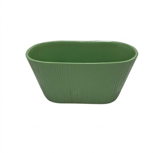 Obal ovál matná verde menta 12x11,5x25cm