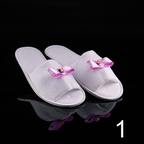 Svadobné papuče s mašličkou / kvietkom