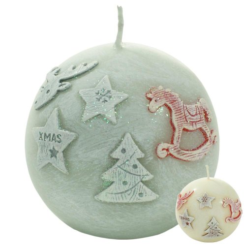 Happy xmas g.80 sivá,ecru