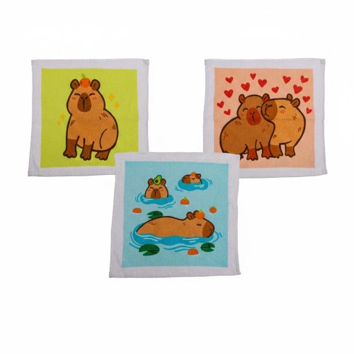 Magický bavlnený uterák, kapybara, 30x30cm