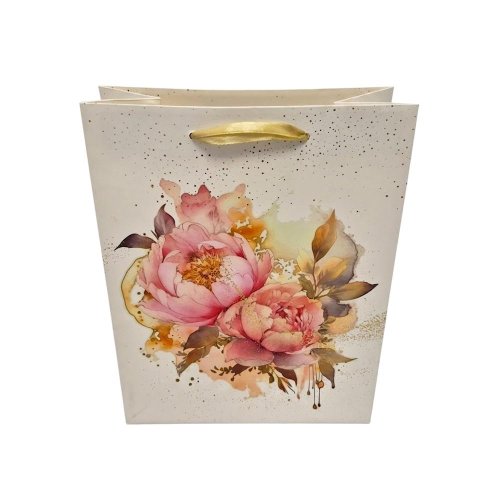 Agb1029203wk taška darč. 20xv25x10cm artistic peony seamless