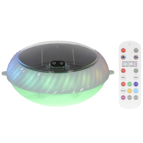 Solár plastové svetlo ww/meniaca sa farba pr.19,4/17,8/v10cm