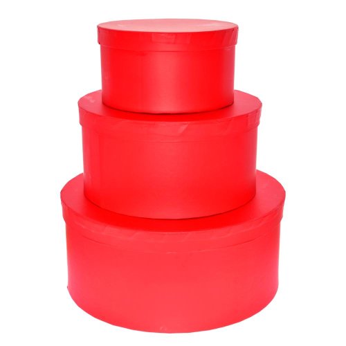 Darč.krabička s/3 25x11cm,20x10cm,15x8cm červená