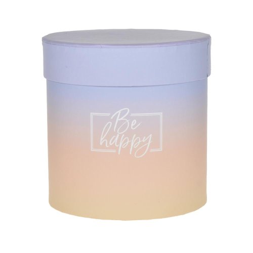 Darč.krabička be happy 11x11cm ružová,broskyň.