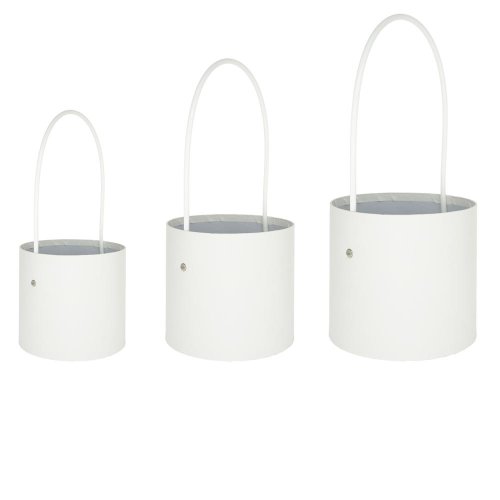 Darč.krabička s uškom s/3 16x14cm biela