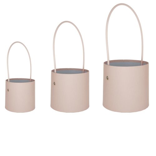 Darč.krabička s uškom s/3 16x14cm bl.ružová