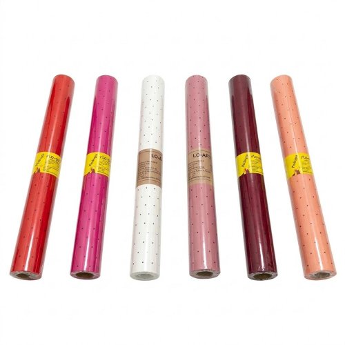 Fólia satén bodky 50cm/8m f216