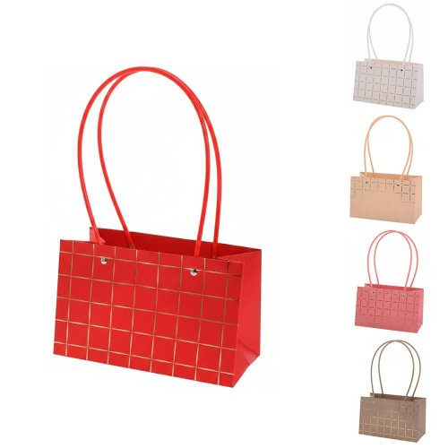 Taška na kvety široká mix vzor