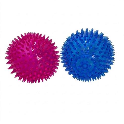 Hračka pre psa loptička pichliač /guma 11cm 2ass