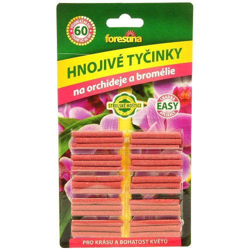 Hnojivé tyčinky pre orchidee a bromélie 40g forestina - Umelé kvety