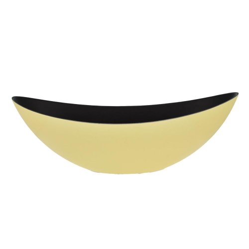 Loďka plast 38,5x12,5x13,5cm žltá - Vianočné dekorácie